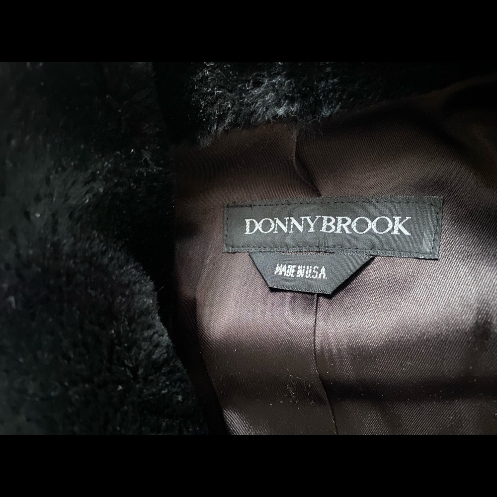 Donny Brook’s Black Faux Fur Coat
